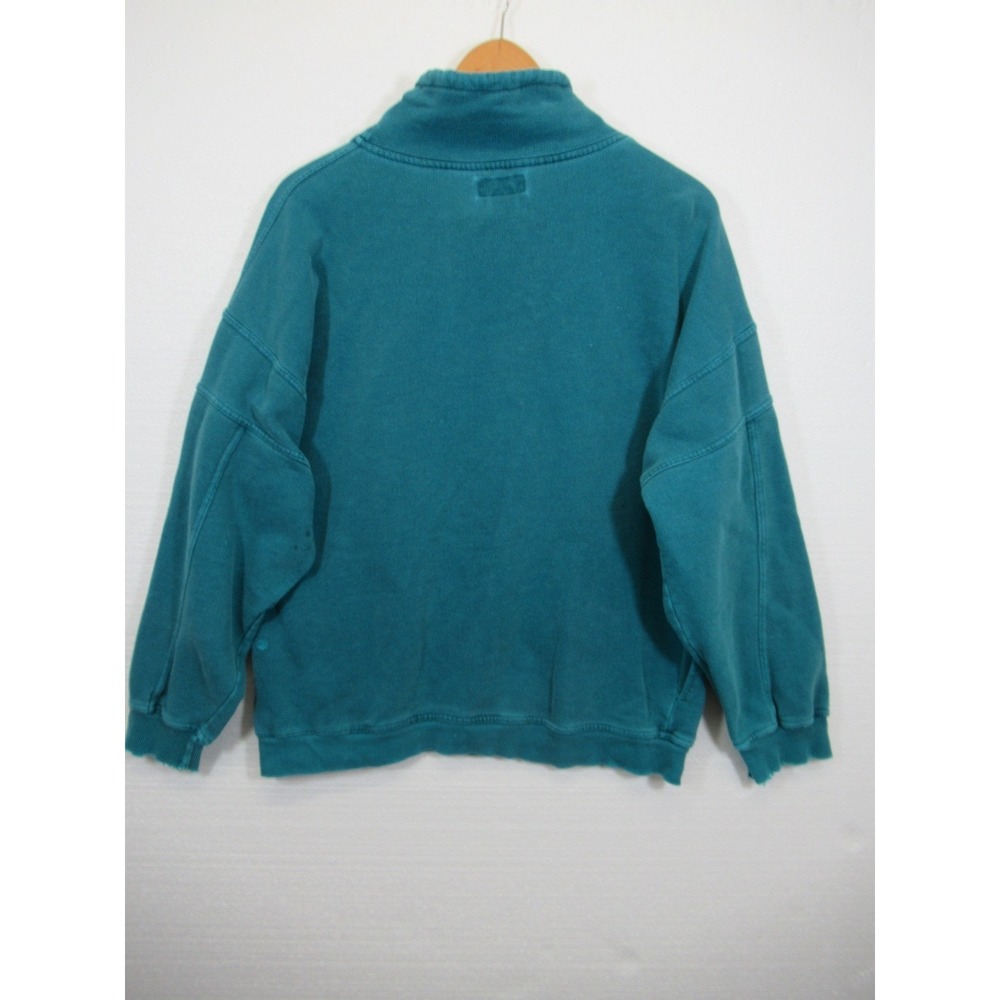 Vintage 80s 90s Unionbay Embroidered Sweatshirt Men Large Blue Mockneck - Picture 4 of 7